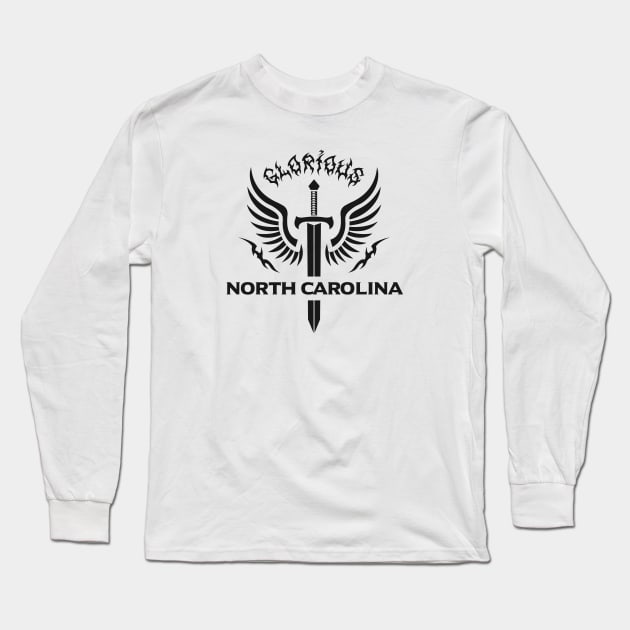 Glorious North Carolina Long Sleeve T-Shirt by VecTikSam